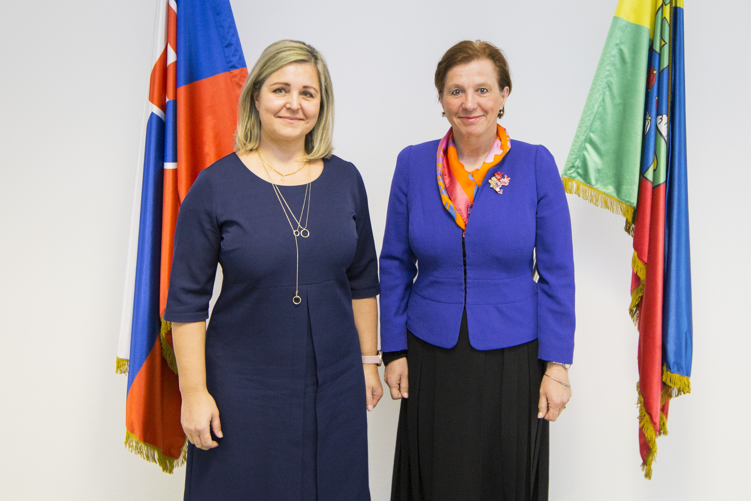 Štátna tajomníčka Ingrid Brocková a predsedníčka Žilinského samosprávneho kraja Erika Jurinovová.