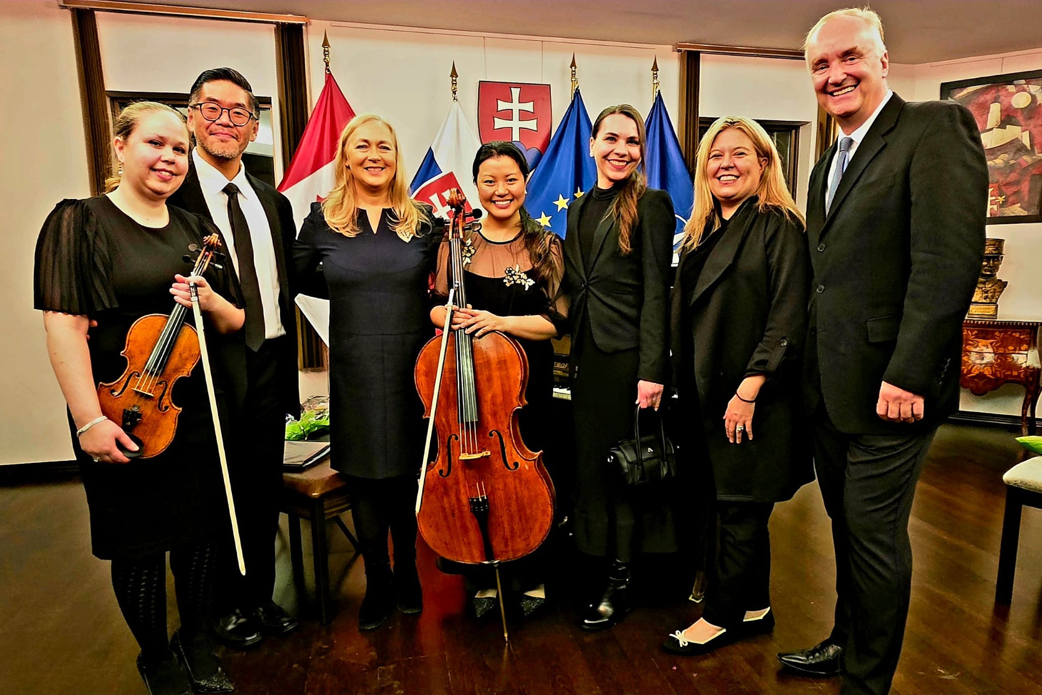 Krásny večer so slovenskou klasickou hudbou v zasneženej Ottawe.