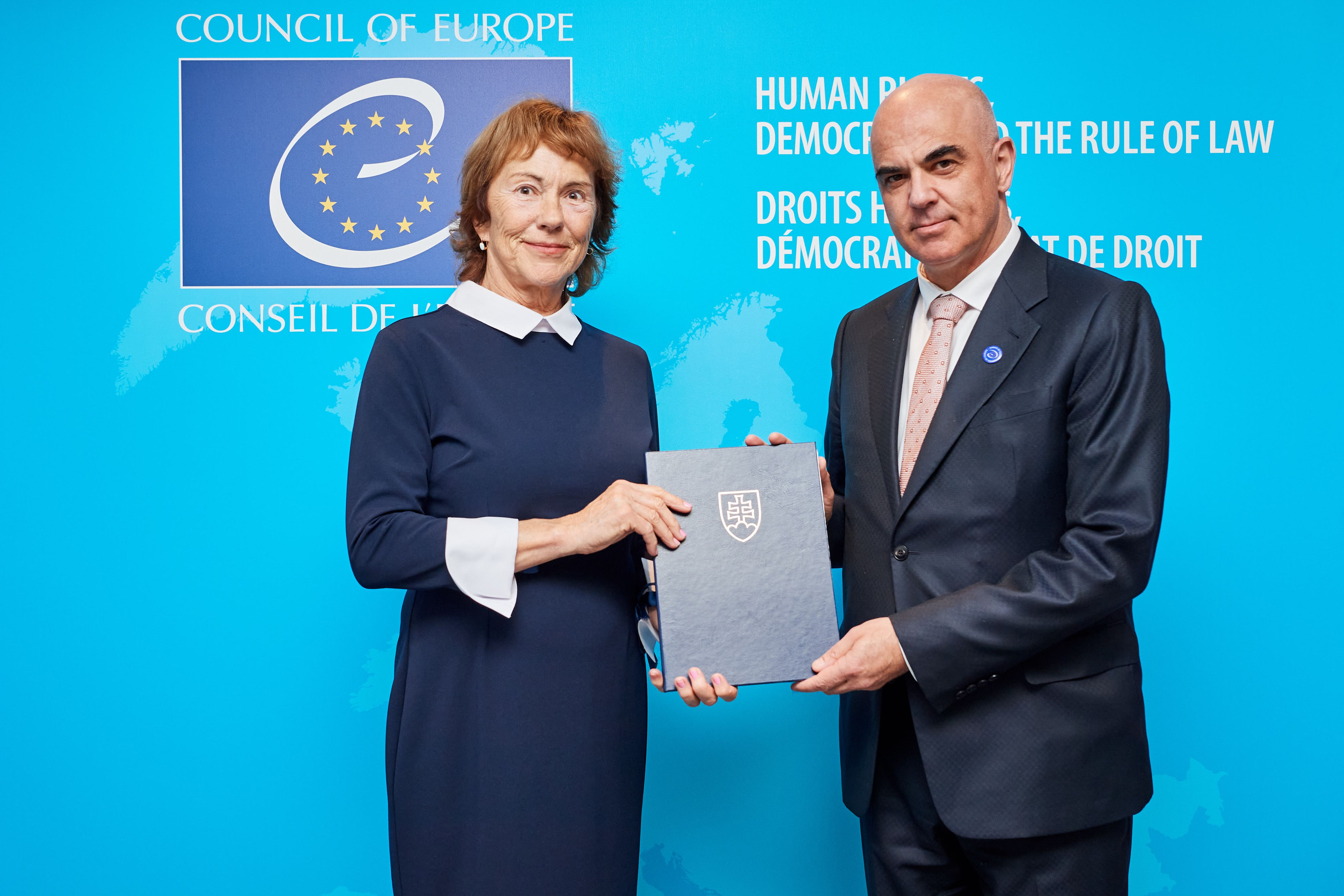 Nástup novej stálej predstaviteľky Slovenskej republiky pri Rade Európy do funkcie.