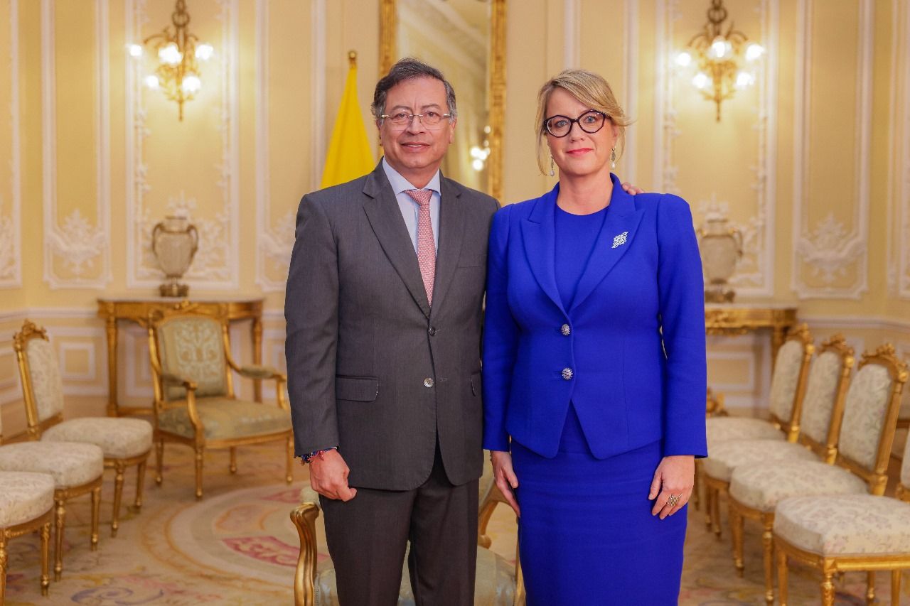 Veľvyslankyňa Slovenskej republiky odovzdala poverovacie listiny prezidentovi Kolumbie.