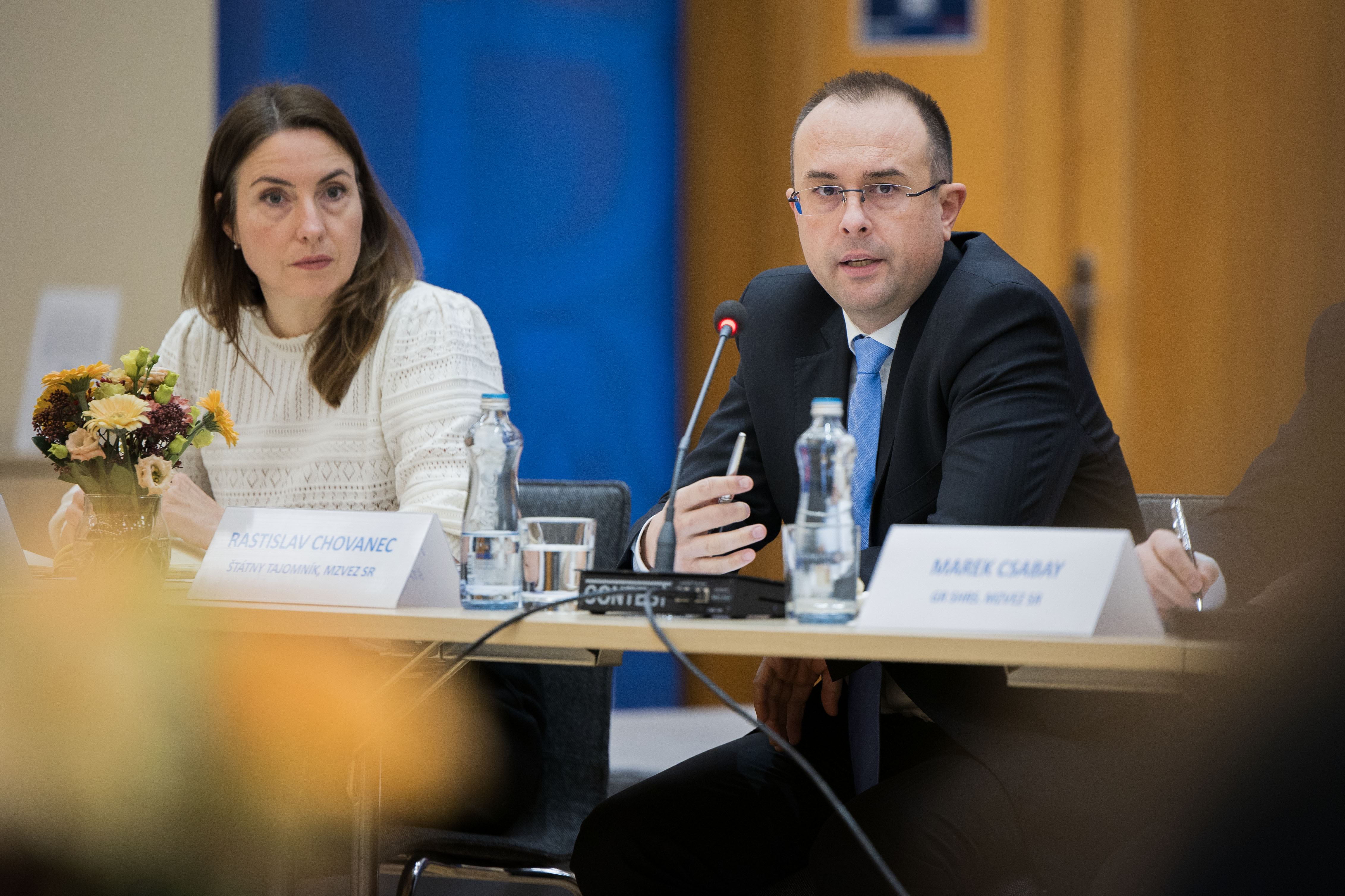 Rastislav Chovanec na zasadnutí Koordinačného výboru pre rozvojovú spoluprácu SR.