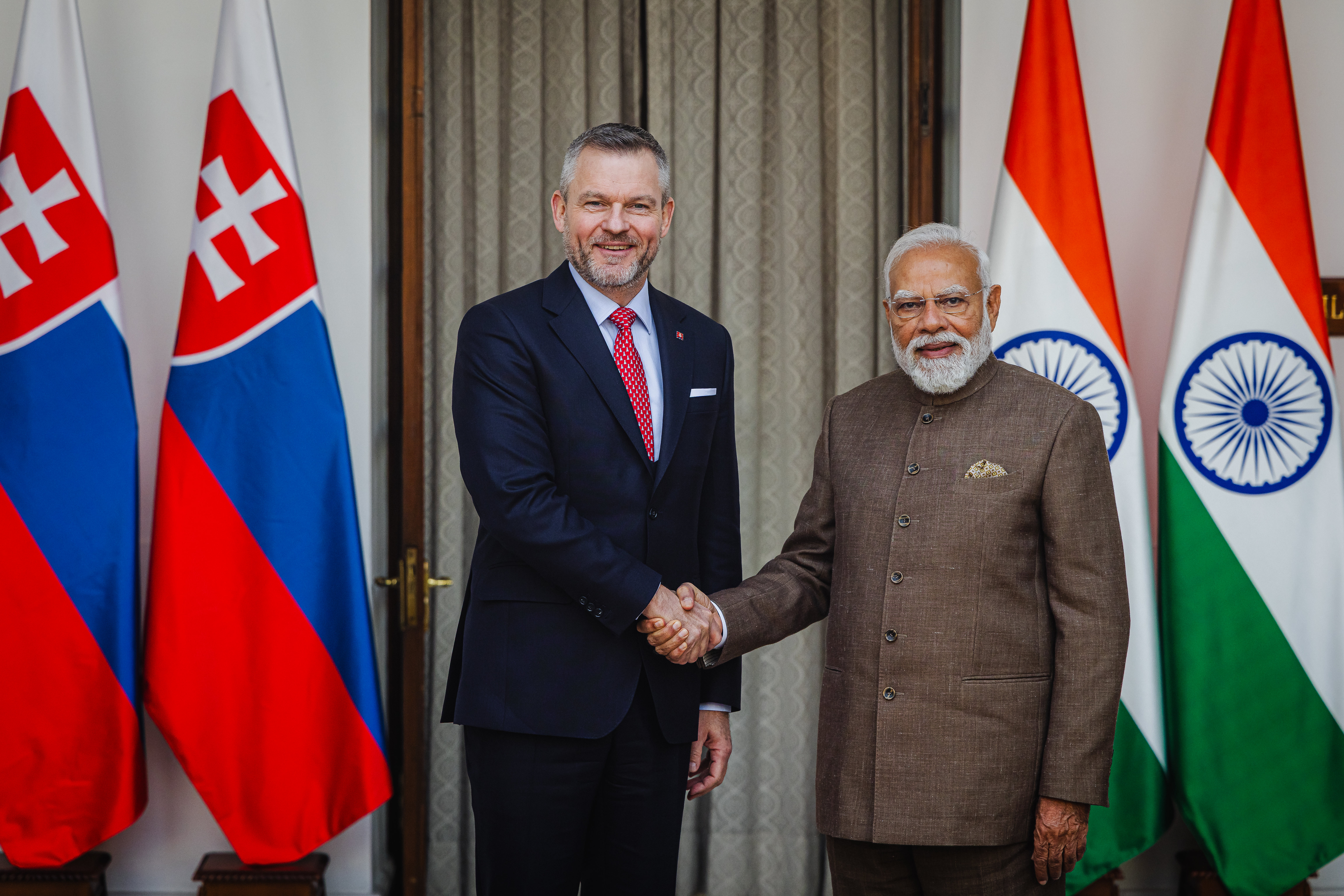 Prezident Slovenskej republiky Peter Pellegrini sa stretol s predsedom vlády Indie Narendrom Modim.