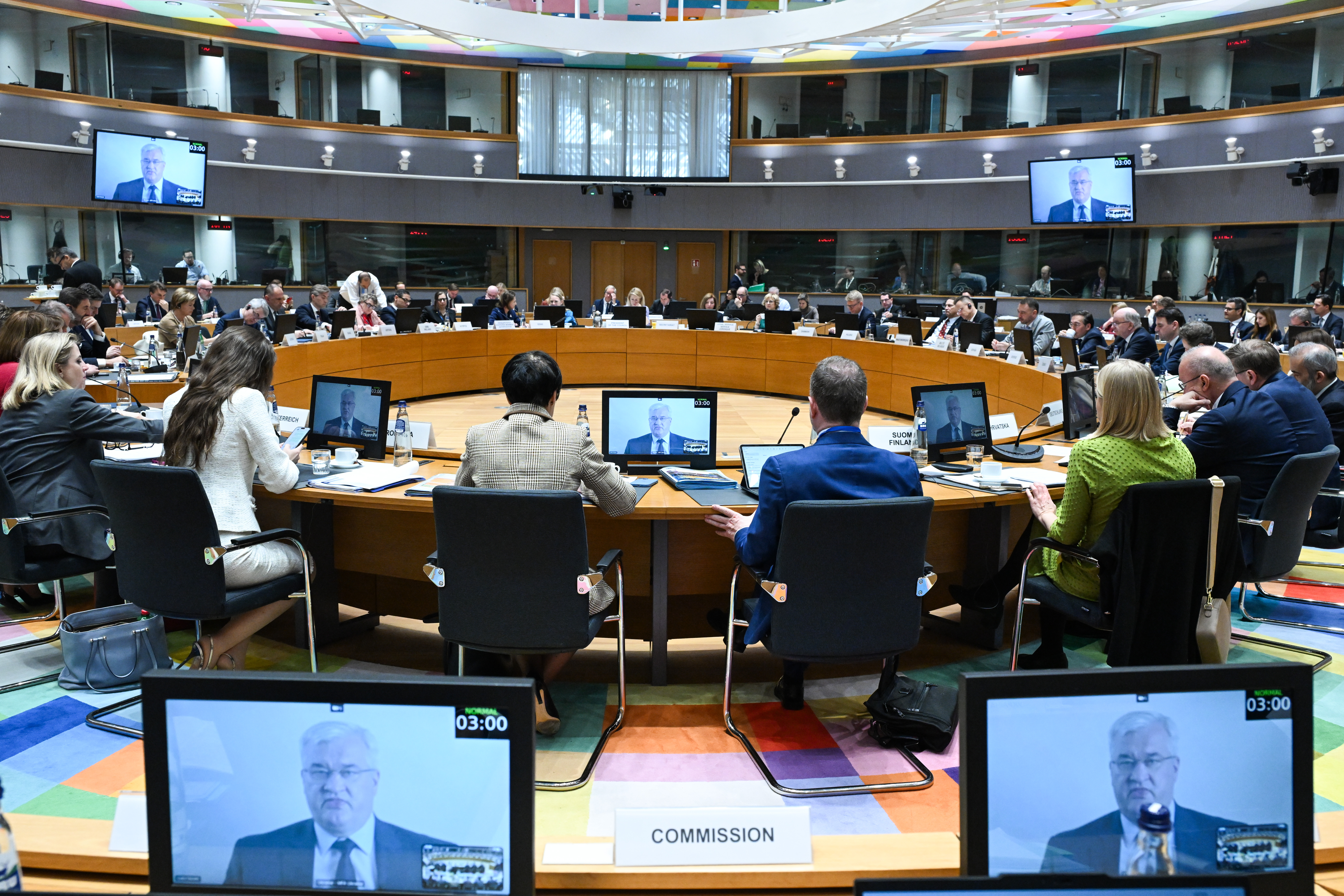 Zasadnutie Rady EÚ pre zahraničné veci v Bruseli.