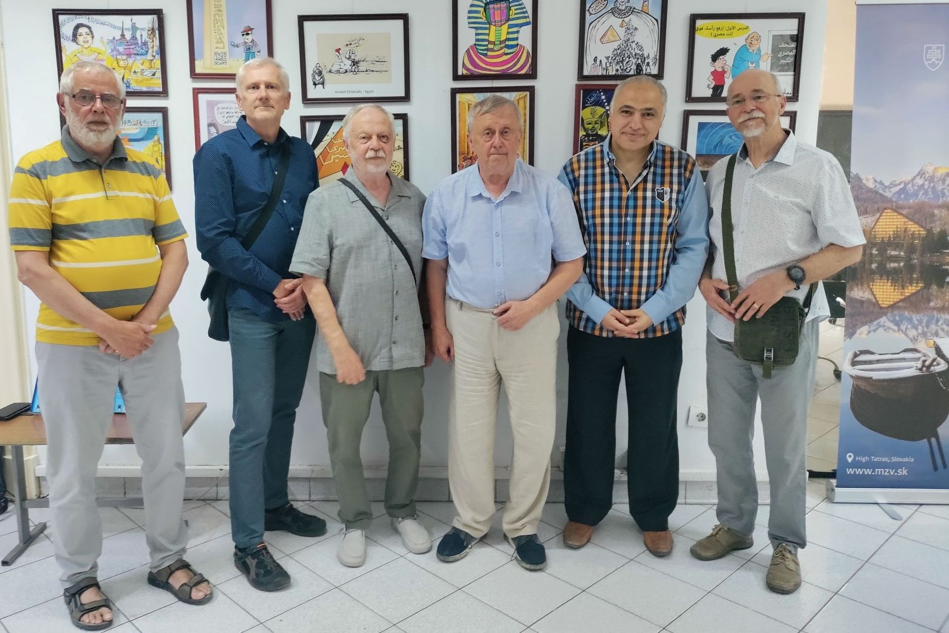 Spoločná výstava slovenských a egyptských karikaturistov v Káhire.
